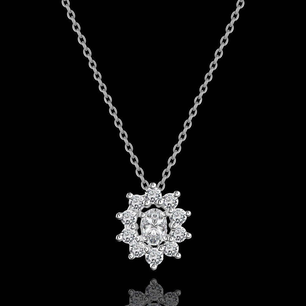 Moissanite classic dangling necklace - I-H042PS