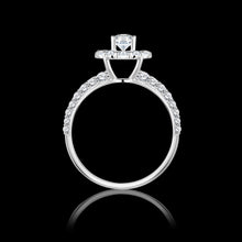 A fancy ring that artfully creates the illusion of both round and marquise stones, adding a touch of glamour and intrigue to your style Bridal jewelry / I-A42