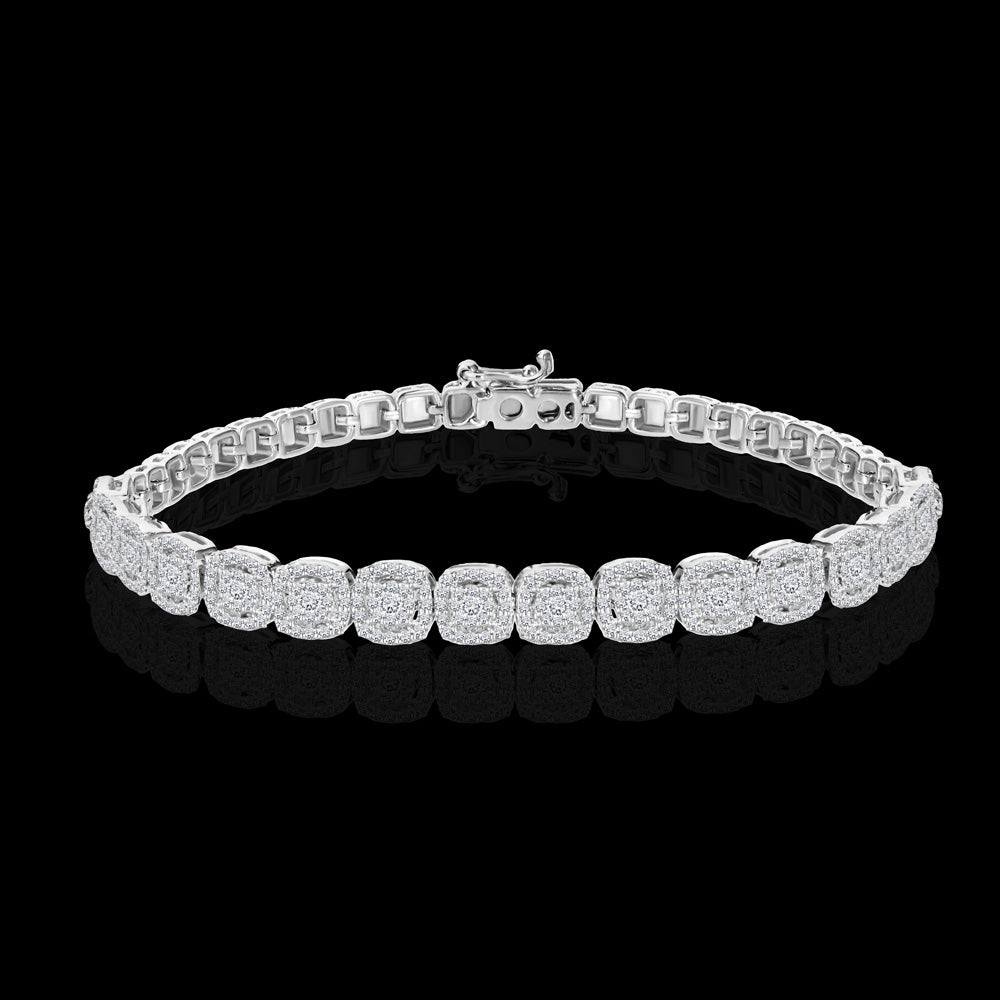 Round diamonds crafted in a timeless bracelet design  - IBK303